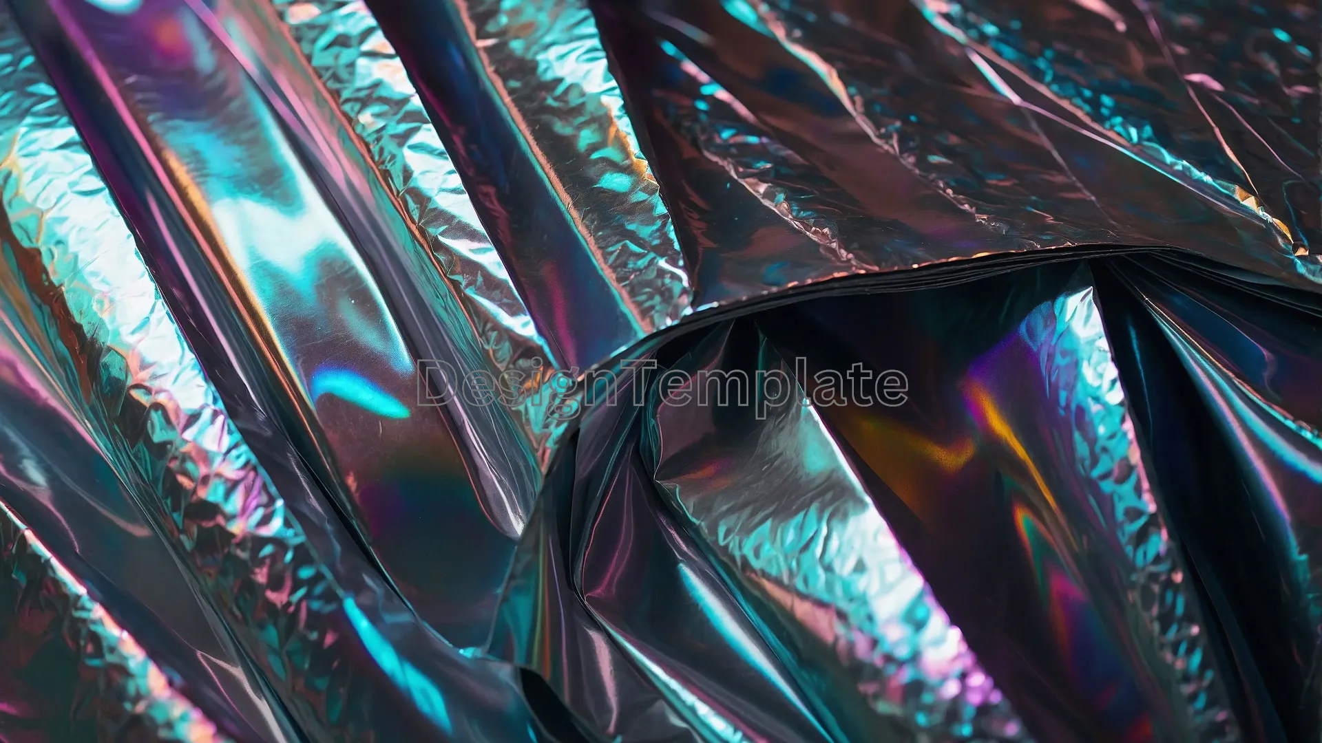 Intense Holographic Creases Colorful Background Image image